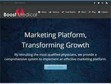 Tablet Screenshot of boostmedical.com
